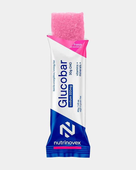 Nutrinovex Glucobar Sodium Gummy Strawberry Flavour 40 g (1 unit)