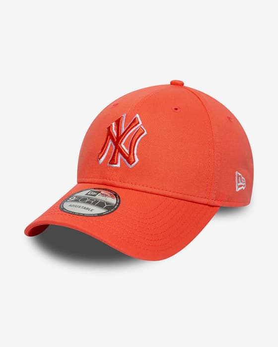 Cappellino New Era Team Outline 9FORTY New York Yankees arancione intenso