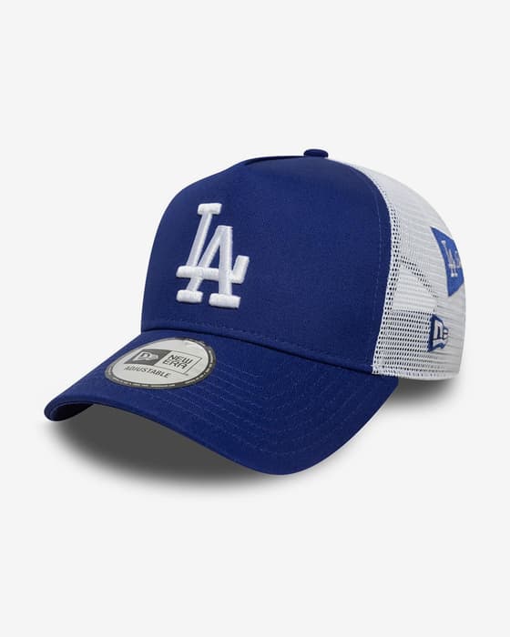 Cappellino New Era Multi Patch Trucker Los Angeles Dodgers blu intenso bianco