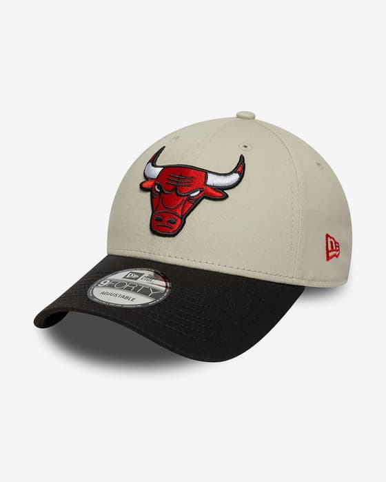 Cappellino New Era NBA Contrast Patch 9FORTY Chicago Bulls beige nero rosso