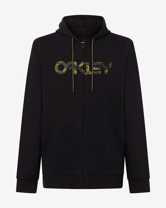 Sudadera con capucha Oakley Teddy Full Zip negro absoluto verde