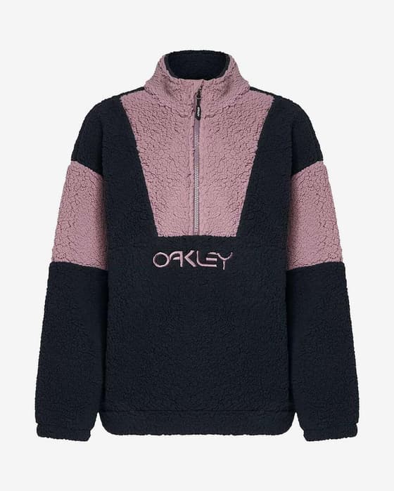 Forro polar Oakley TNP Half Zip RC negro intenso rosa mujer