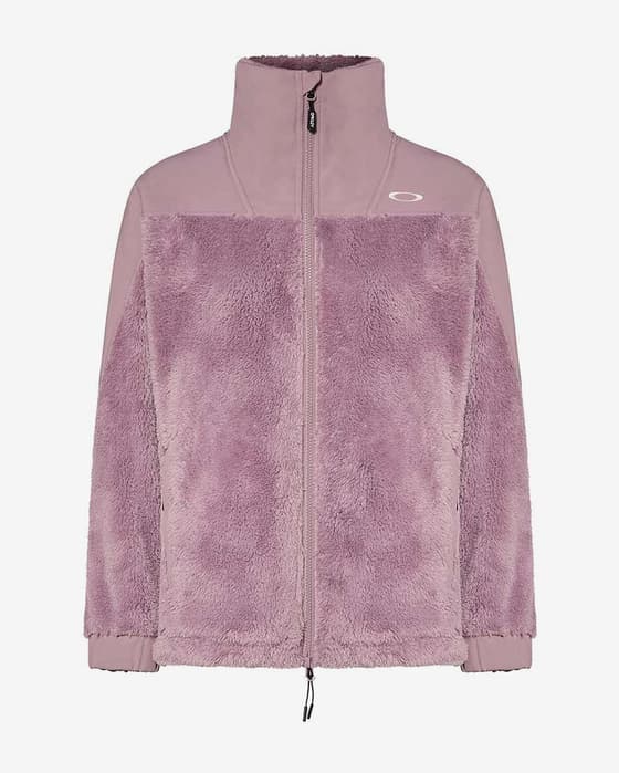 Forro polar Oakley Mountain Fire Sherpa Full Zip rosa intenso mujer