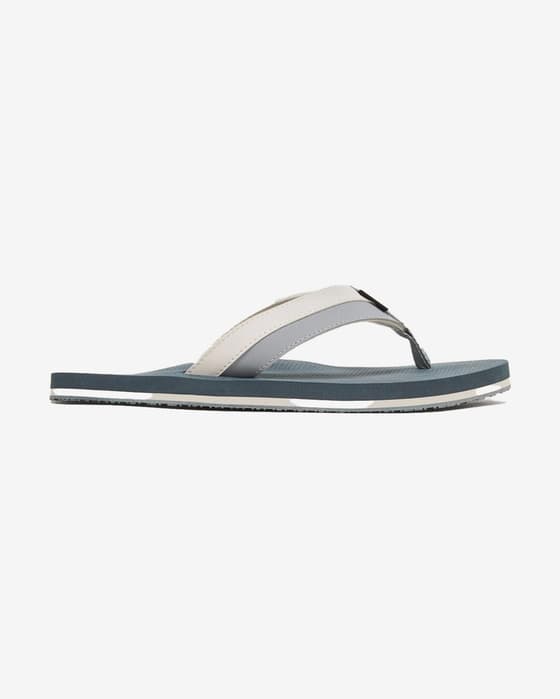 Tongs Oakley Burkle Flip Flop bleu foncé gris blanc