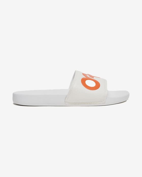 Chanclas Oakley B1B Slide 2.0 blanco naranja