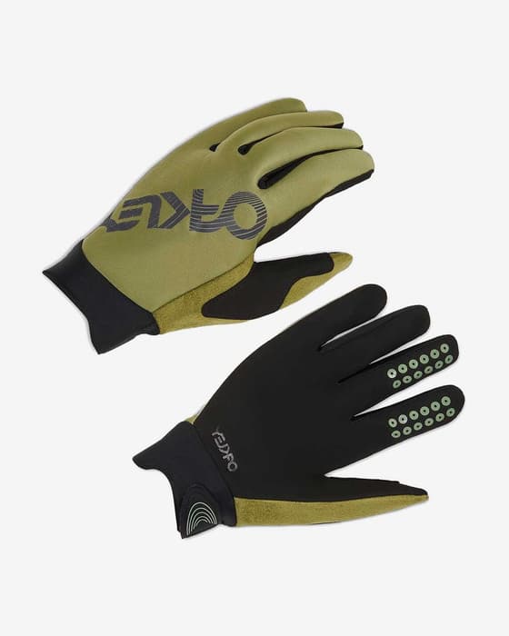 Guantes largos Oakley Seeker Thermal verde ocre negro