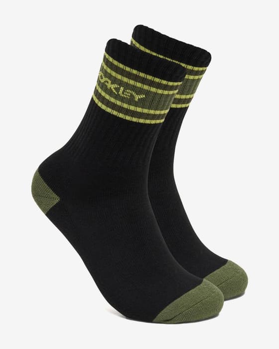 Calcetines Oakley Icon B1B 2.0 negro puro verde