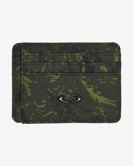Cartera Oakley Ellipse Card verde caqui