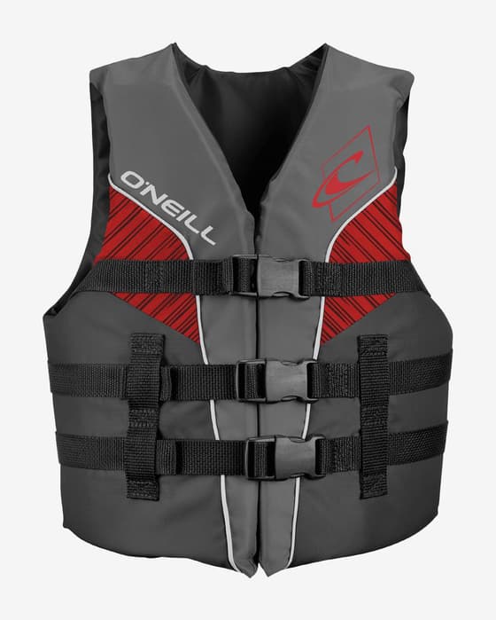 Gilet de sauvetage O'Neill Youth Superlite 50N ISO gris rouge noir enfant