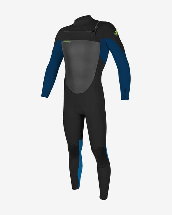 Combinaison en néoprène O’Neill Epic 4/3 mm Chest Zip Full noir gris foncé bleu garçon