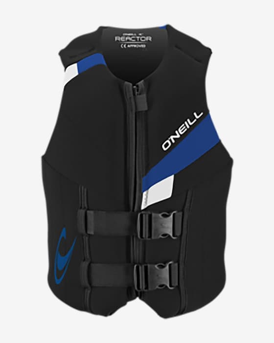 Chaleco salvavidas O'Neill Reactor ISO 50N negro azul blanco infantil