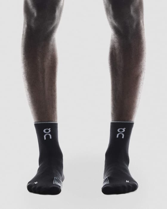 Calcetines On Performance Run Mid negro