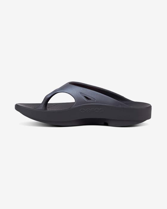 Chanclas OOFOS Recovery Ooriginal Sport negro gris