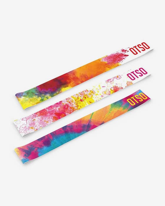 Cinta para la cabeza Otso Pack Colors naranja rosa azul (3 unidades)