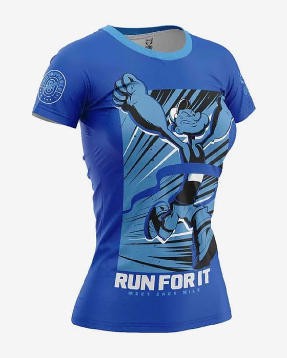 Camiseta Otso Popeye manga corta azul oscuro mujer