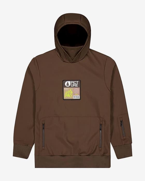 Chaqueta con capucha Picture Parker marrón oscuro