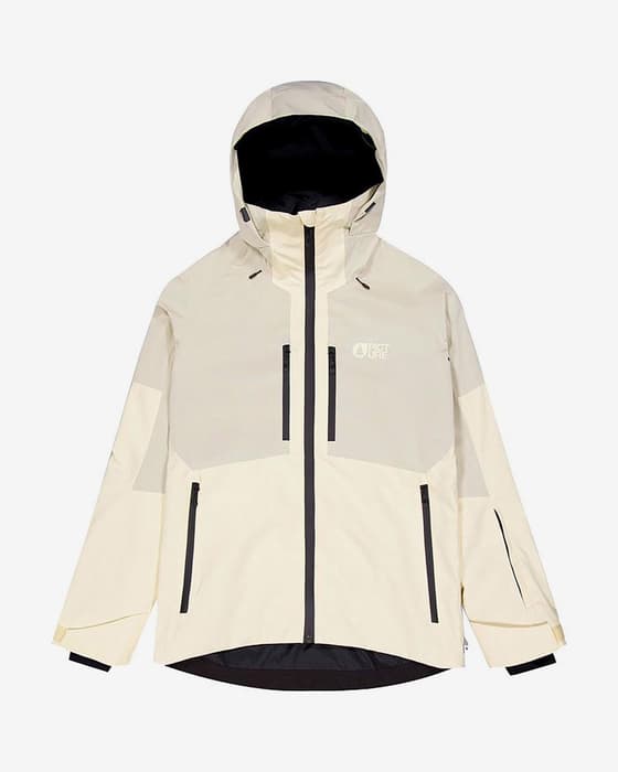 Chaqueta con capucha Picture Sygna blanco mate negro mujer