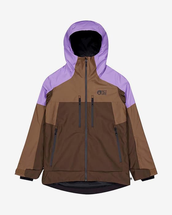 Chaqueta con capucha Picture Exa marrón oscuro rosa mujer