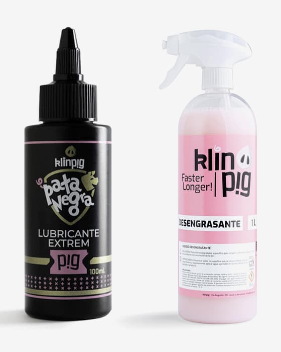 Kit Klinpig desengordurante 1 l + Lubricante "Óleo Grafeno Pata Negra" 100 ml