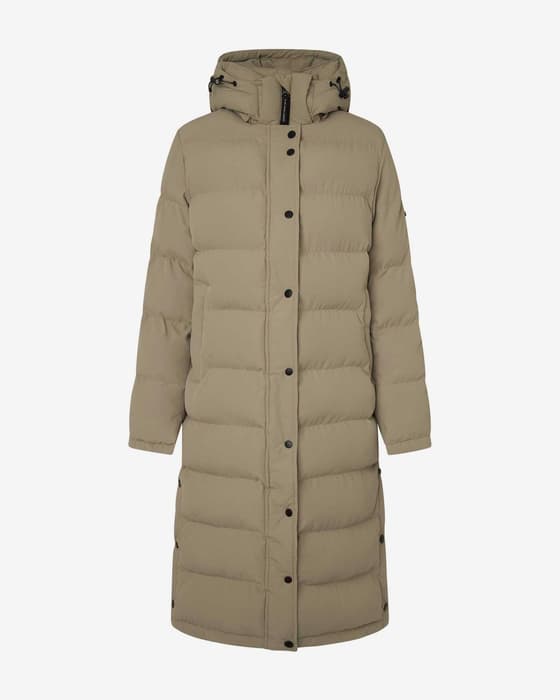 Chaqueta con capucha Pepe Jeans Bibi Long beige mujer