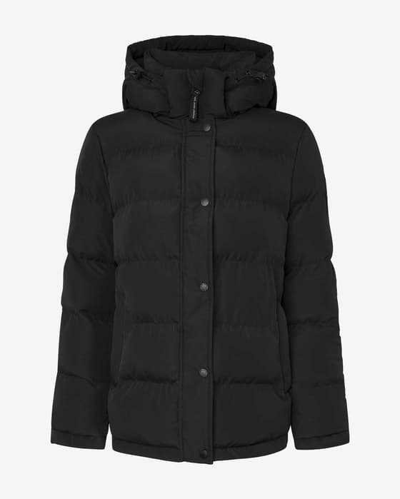 Chaqueta con capucha Pepe Jeans Bibi Short negro puro mujer