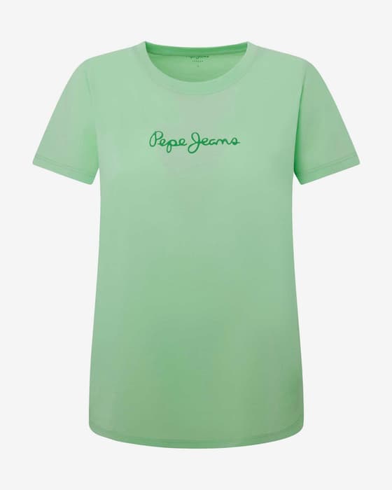 Camiseta Pepe Jeans Lorette manga corta verde mujer