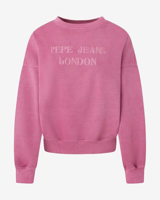 Sudadera Pepe Jeans Kelly rosa mujer