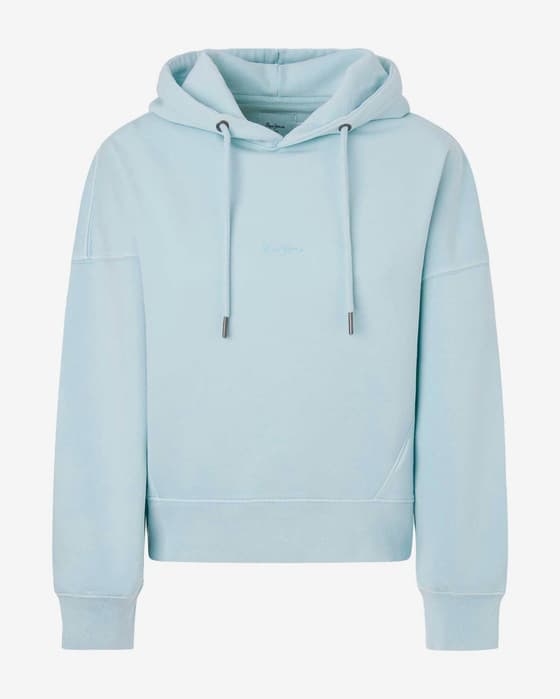 Sudadera con capucha Pepe Jeans Lynette azul claro mujer