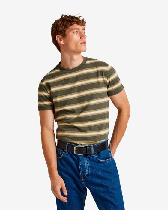 Camiseta Pepe Jeans Charn manga corta marrón verde