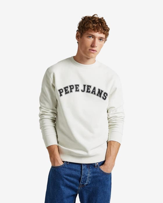 Sudadera Pepe Jeans Raven blanco negro