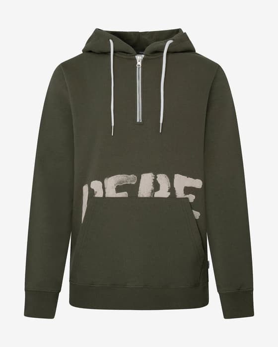Sudadera con capucha Pepe Jeans Rolf Half Zip verde caqui