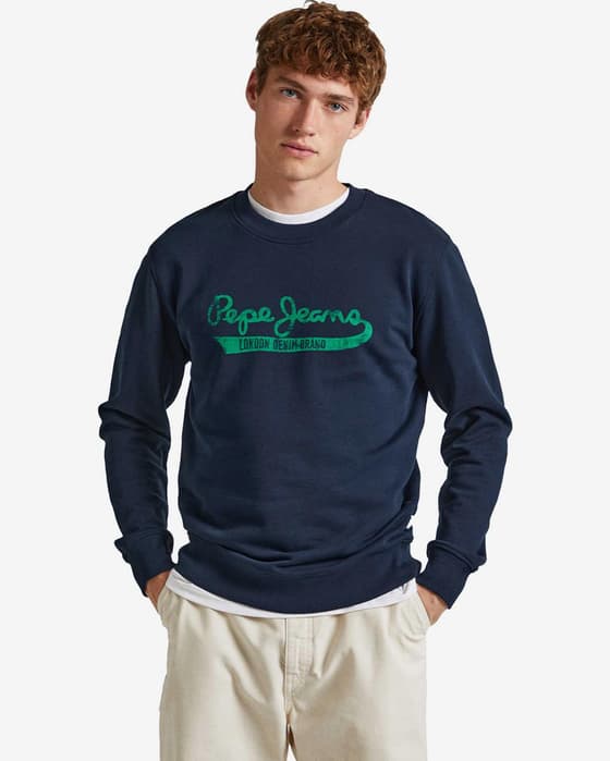 Sudadera Pepe Jeans Roi azul marino verde