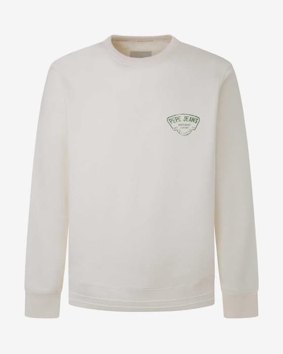 Sudadera Pepe Jeans Riley blanco 