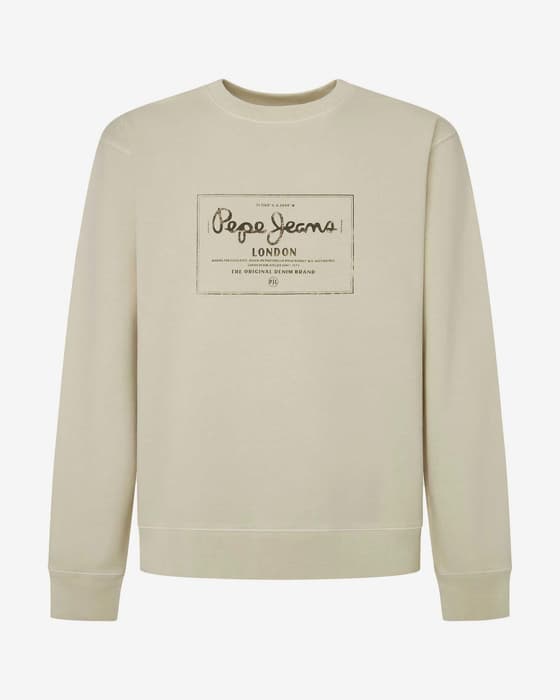 Sudadera Pepe Jeans Simon blanco crema