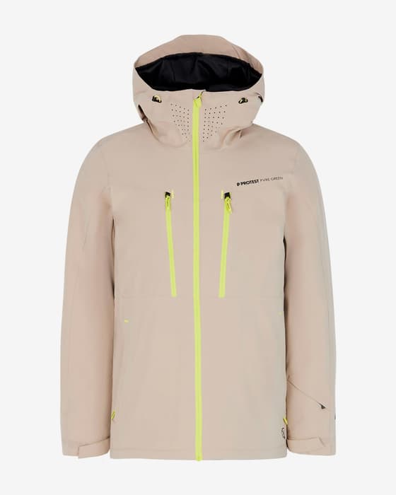 Protest PRTTimothy Kapuzenjacke hellbeige/gelb