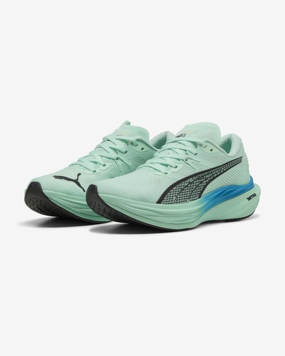 Ténis Puma Deviate NITRO 3 azul turquesa preto