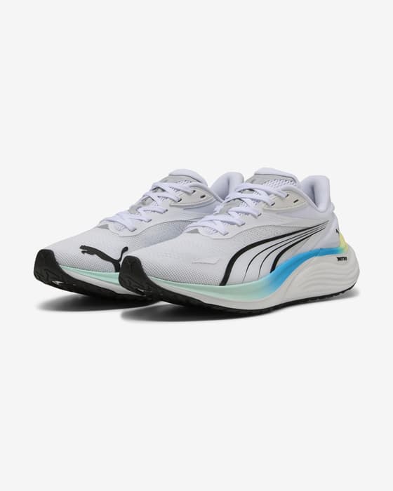 Ténis Puma Electrify NITRO 4 branco preto azul mulher