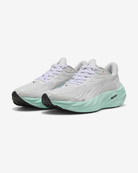 Ténis Puma Velocity NITRO 4 branco azul turquesa mulher