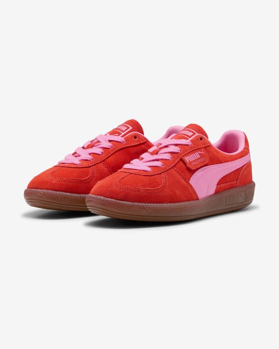 Zapatillas Puma Palermo rojo rosa marrón