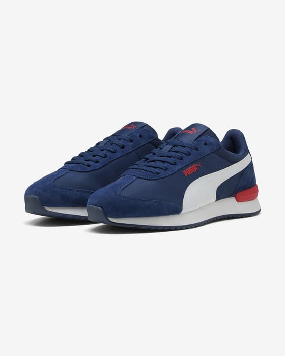 Zapatillas Puma R78 Wind MU azul marino blanco