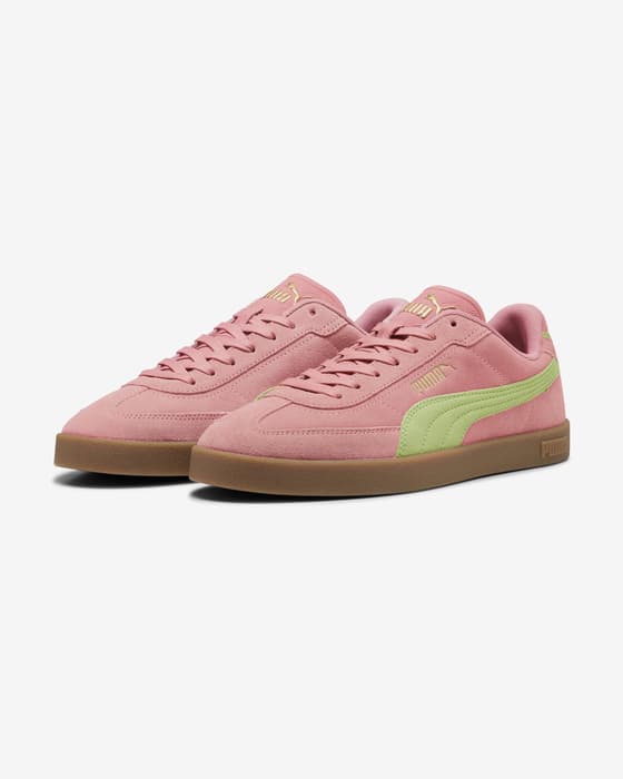 Zapatillas Puma Club II Era Suede rosa verde lima