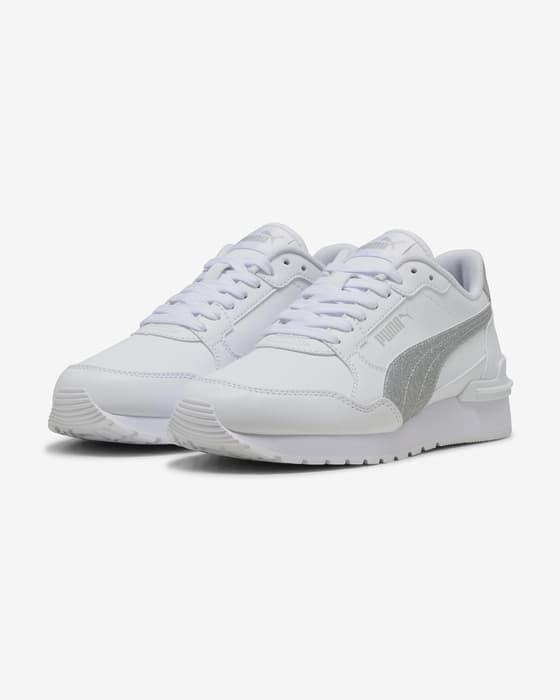 Chaussures Puma ST Runner v4 SL Glitter blanc gris fille