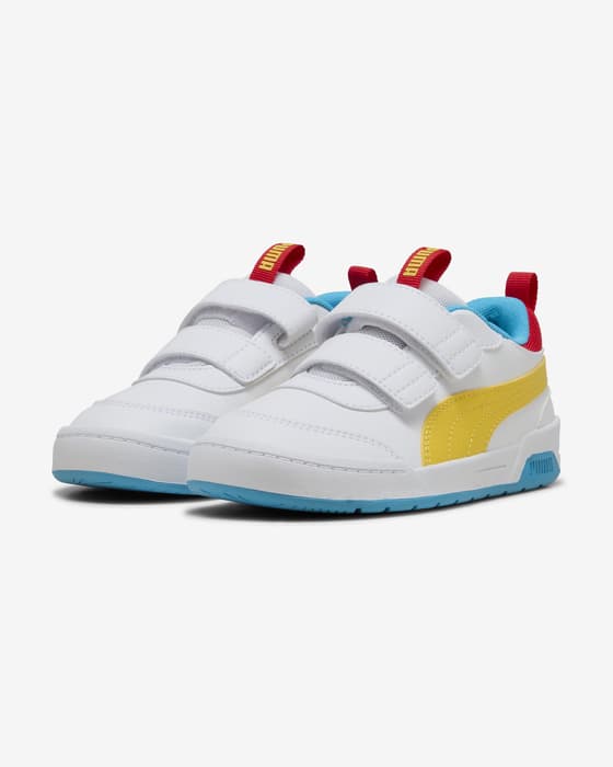 Chaussures Puma Multiflex 2 Couleur blanc bleu jaune enfant