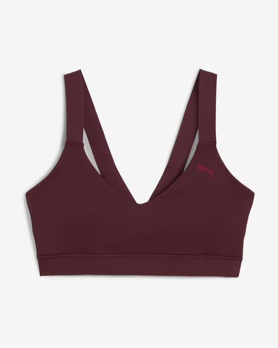 Sujetador Puma Shape rojo oscuro