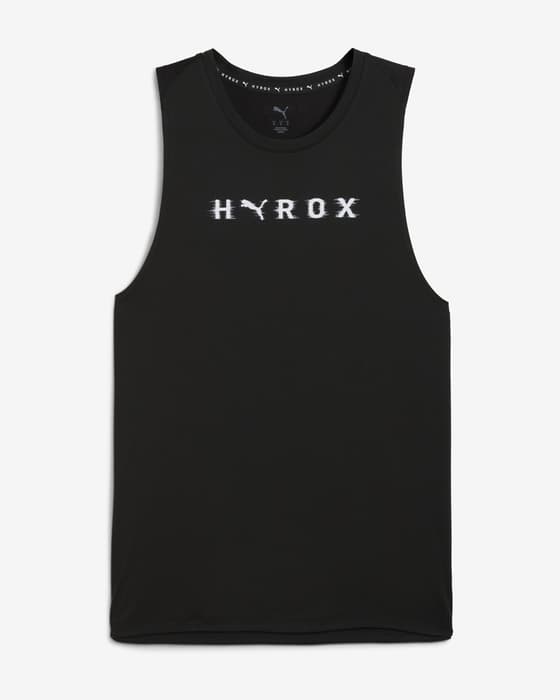 Camiseta Puma x HYROX CLOUDSPUN ThermoAdapt tirantes negro blanco