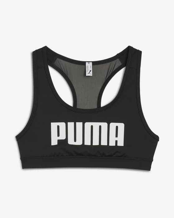 Sujetador Puma 4KEEPS Logo negro blanco