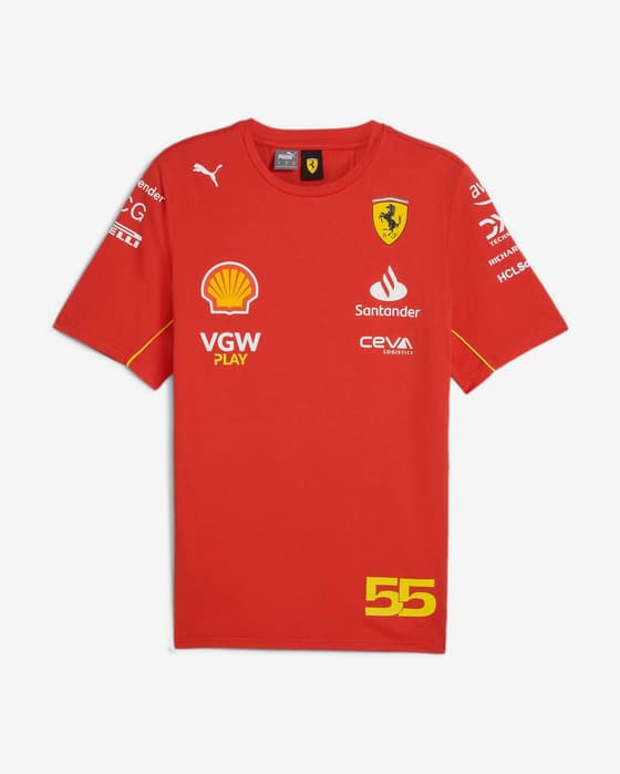 Puma Scuderia Ferrari Carlos Sainz T-Shirt rot