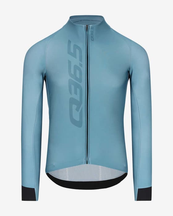 Maillot Q36.5 Gregarius Hybrid Signature manche longue bleu ciel noir