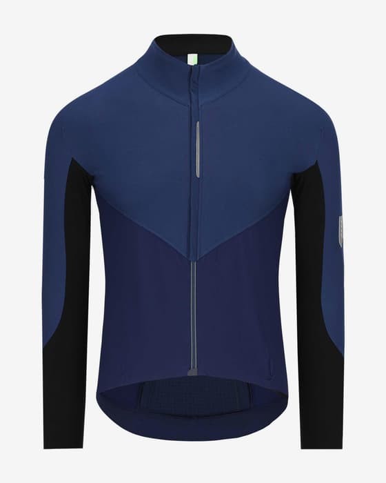 Maillot Q36.5 Dottore Hybrid manche longue bleu foncé noir