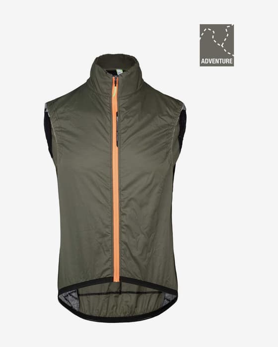 Chaleco Q36.5 Adventure verde oscuro naranja